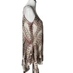 LOGO By Lori Goldstein  Ruffle Hem Top‎ Womens S Sheer Flowy Sleeveless BOHO Photo 3