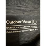 Outdoor Voices  Women's Black Heathered Cropped Athletic Leggings Pants Size S Photo 3