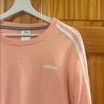 Adidas  Size Medium Pink Athleisure Crewneck Sweatshirt Photo 3