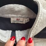 Vineyard Vines 1/4 Zip Pullover Women’s Size XL Grey Navy Blue Sweatshirt Top Photo 6