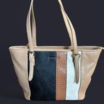 Nine West Black, Brown, and Cream Tote Photo 0