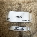 Mango MNG  Faux Leather Shearling Zip Jacket Women’s XS Winter Coat Photo 1