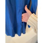 L.L.Bean Long Sleeve Sand Beach Cover Up Tunic Hoodie Blue Women's Size Medium Photo 7