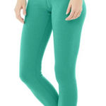 Alo Yoga  Blissful Ribbed High Waist Legging Ocean Mist 7/8 Photo 0