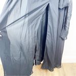 Lavetir Long Chiffon Bridesmaid Slit Leg Dress 2 Black Photo 5