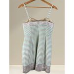 Lilly Pulitzer  Remi Dress Blue Horizon Bayview Stripe Metallic Removable Strap 8 Photo 6