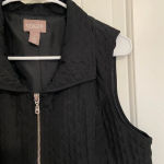 Chico's EUC | Chico’s women’s padded diamond stitch vest — medium Photo 1