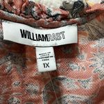 William Rast  womens plus size 1X Atwood rosette winter foliage blouse beaded ties Photo 7