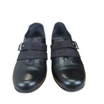 TAOS Salto Black Leather Buckle Detail Heel Shoes Womens 5 Photo 2