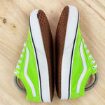 Vans  Old Skool Neon Green Canvas Low Top Lace Up Sneakers 6 Men 7.5 Women Unisex Photo 4
