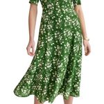 L.K. Bennett Sophie Wildflower Dress in Green, Size US 2 Green Photo 0