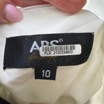 ABS Allen Schwartz white and black wide leg jumper size 10 open back y2k 2000s Photo 3