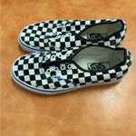 Vans  Black and White Checkerboard Slip-Ons Photo 4