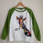 Just Fashion Now Cotton blend Pullover long sleeve Giraffe Print Medium Photo 0