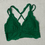 Aerie Green Padded Lace Bralette Photo 0