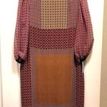 Max Studio Max Srudio poof sleeve Geo Print shift dress Photo 0