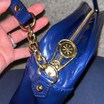 Isaac Mizrahi Blue Patent Leather Adjustable Crossbody/Shoulder Bag Photo 3