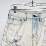 American Eagle 100% Cotton Light Acid Wash Destructed Tomgirl Shorts Photo 1