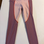 Fabletics Jessica Legging Size Medium Short Purple Colorblock Power Hold Photo 0