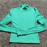 American Eagle ribbed turtleneck long sleeve cropped shirt S Photo 2