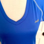 Avia | Blue with white trim v-neck short sleeve athletic top Photo 1