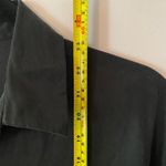 Djerf Avenue On The Go Ash Black Cupro Cotton Button Down Blouse Women's size XS Photo 8