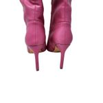 Sun Envy Pink Pleather Pointed Toe Stiletto High Heels Over The Knee Boots 8.5 Photo 8