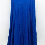 Liz Claiborne Vintage  blue maxi skirt with a black sheen pockets 90s western Photo 0