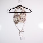 NEW Monday Swimwear Cococabana Swim Bathing Suit Bikini Top Snake Python Print  Photo 2