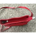 Ostrich Leather Crossbody Bag Red Pelletterie Di Mario Italian Made Designer Photo 4