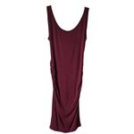 Robert Rodriguez  ruched bodycon tank dress burgundy Size Small Photo 1
