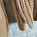 Free People Bell Song Pullover Cropped Sweater Sandcastle Tan Knit Small Photo 7