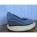 Betabrand  Blue All Weather Almond Closed Toe Wedges Slip On Shoe Size 8.5 Nwot Photo 5
