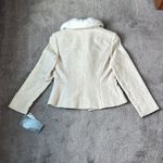 Amanda Smith  Cream Paisely Blazer & Skirt Set SIZE 8P Photo 6