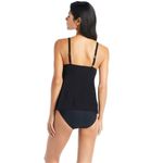 Beyond‎ Control Womens Two Piece Swimsuit Tankini Bikini Bottom Black Size 8 Photo 4
