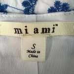 Mi Ami Embroidered Bohemian Coastalgirl Cottagecore Floral Mini Dress Sz Small Blue Photo 1