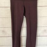 Lululemon  Wunder Under Crop 21" in Bordeaux Drama Burgundy Red 2 Photo 1