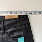 Maurice's Edgely Slim Straight Pants Black Coated High Rise NWT Photo 8