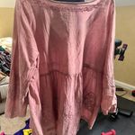 Simply Noelle Noelle Timeless Eyelet Button Top Photo 2