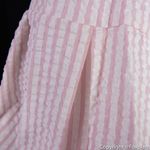 NWT Petersyn Silvia Long Sleeve Cotton Cropped Top w/ Bell Sleeves, Roses‎ Pink Size M Photo 9