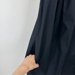 Madewell Flutter Sleeve Button Front Mini Dress Poplin Black Relaxed XS NWT Photo 9