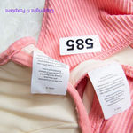 New! Set! Free People x Peony panel balconette highline pant bikini, size S Pink Photo 10