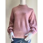 Design History Women’s Metallic Cold Shoulder Sweater L Photo 3