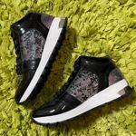 DKNY  Graffiti High Top Patent Leather Sneakers Photo 2