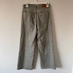 ZARA Wide Leg Jeans Straight Leg Light Green Denim High Rise Women’s Size 4 Photo 4