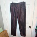 Old Navy  Metallic Sparkly High-Waisted Shine OG Loose Straight Leg Jeans Black 8 Photo 3