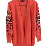 MINKPINK EUC Open Front Cheetah Sweater Size Medium Photo 1