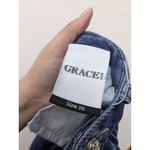GRACE IN LA  Women's Jeans Blue Light Wash Embellished Mid Rise Boot Cut Size 26 Photo 12