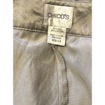 Chico's ‎ Satin Cargo Pants Gray 2.5 L(14) Party Holiday Photo 3