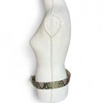 Snake skin print Belt with Square Buckle green cosplay Y2K witchy whimsy goth Photo 3